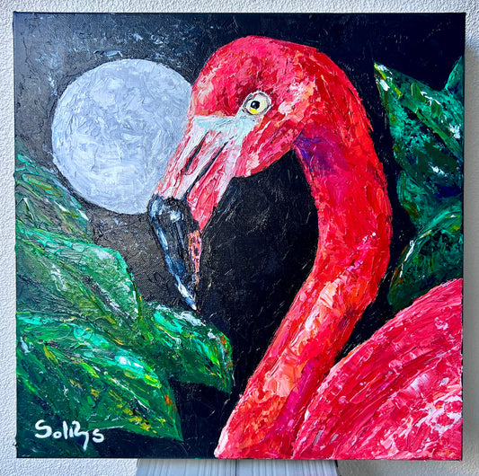 Alla Prima Mio Flamingo - Original Artwork