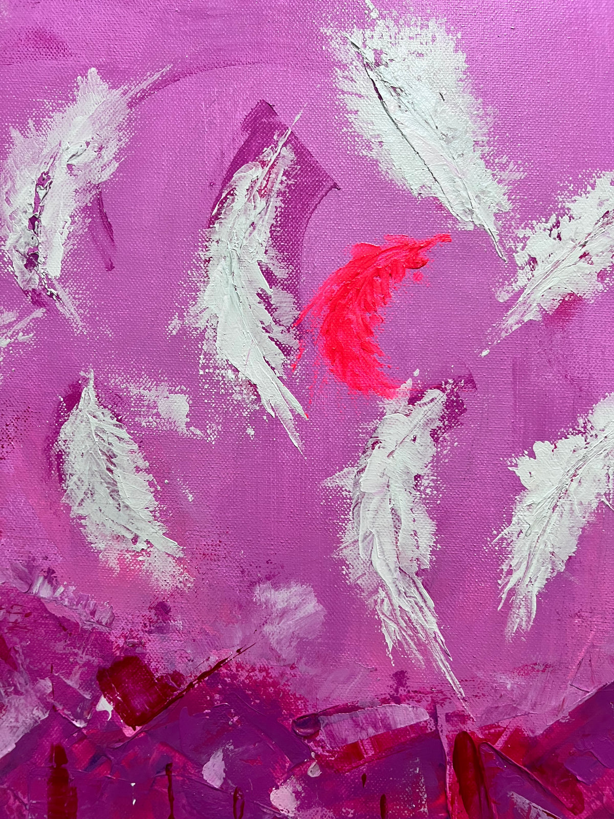 Feathers and Chaos - Original Artwork