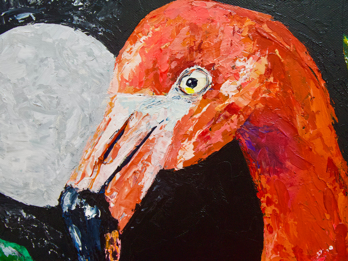 Alla Prima Mio Flamingo - Original Artwork